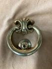 Vintage Historic Charleston complete solid brass door knocker w/hardware 4” x 5"