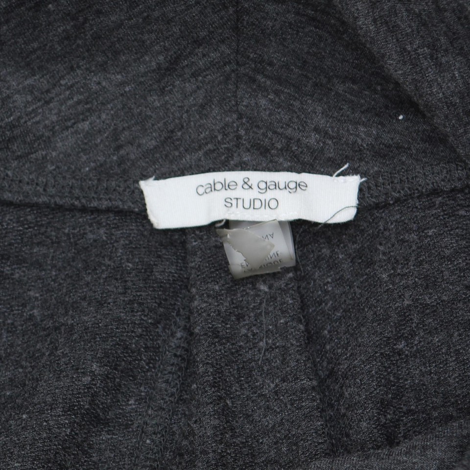 Cable & Gauge Studio Plus Size High Neck French Terry Lined Sweater