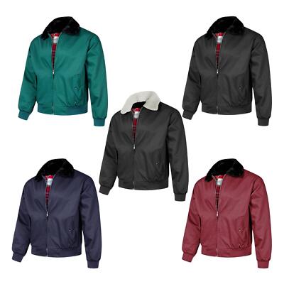Bomberjacke Pelzkragen Englisch Klassisch Vintage Retro Mode Bomber Mantel