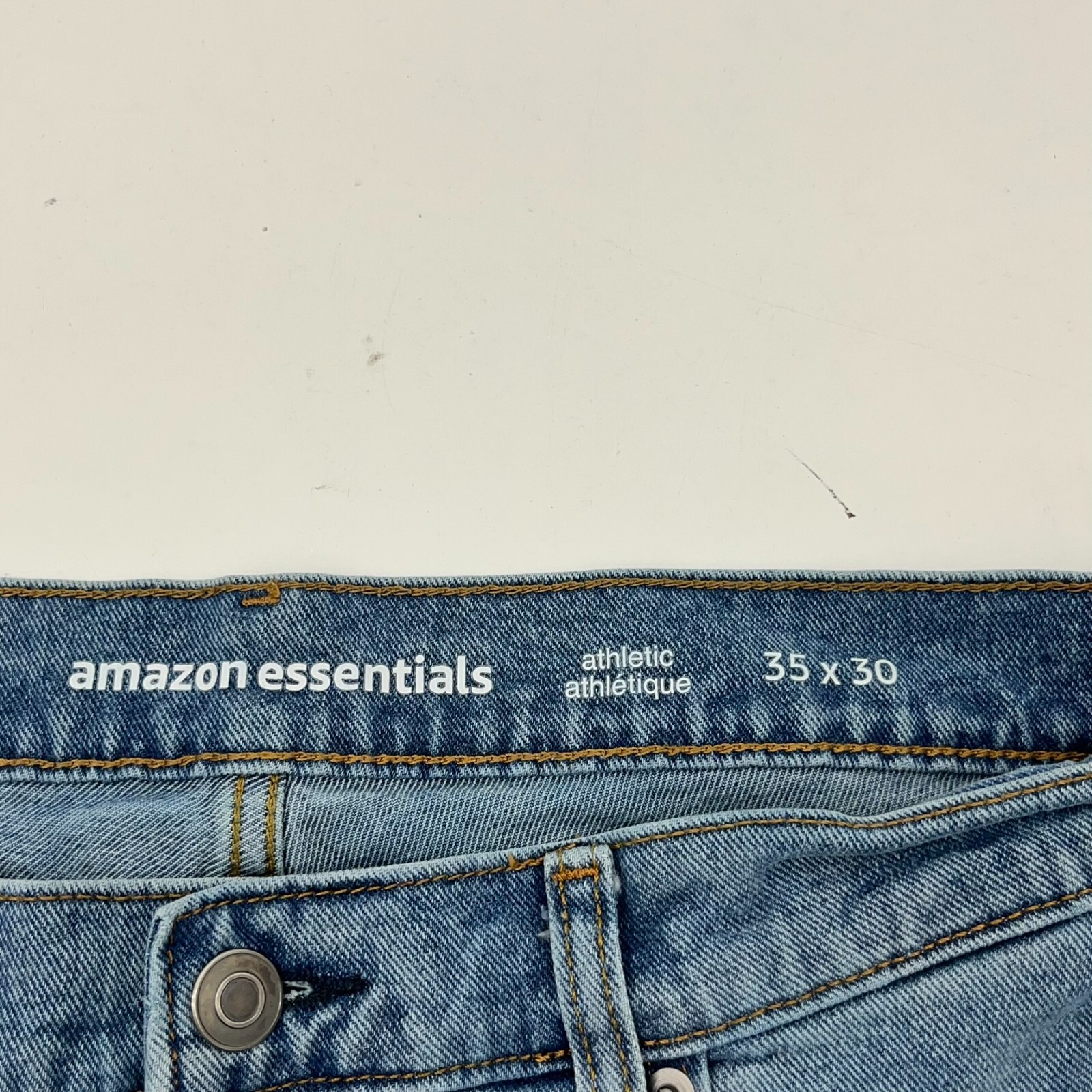 Amazon Essentials Medium Blue Athletic Jeans Men'… - image 2