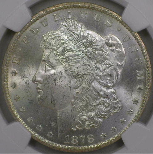 1878 CC Morgan Silver Dollar NGC Grade MS 63 Uncirculated Rare Date #2646219-008