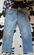 T.K. AXEL MENS BOOT CUT JEANS BRAND NEW WITH TAGS SIZE 38 X 32 INSEAM COTTON/SP