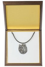 Cairn Terrier - Dog necklace in gift box, silver-plated locket for dog fan, stri