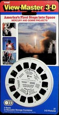 America In Space Mercury Gemini 3D View-Master 3 Reel Set 21 3d Images SEALED