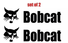 Bobcat Premium Vinyl Decal / Sticker 2-Pack - Construction Equipment Logo