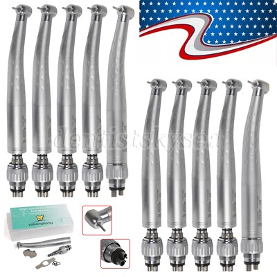 1-10Pcs GB4 Dental High Speed Handpiece Turbine +4 Hole Swivel Quick Coupler