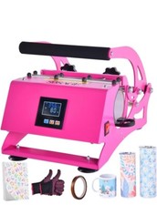 30oz Sublimation Heat Press USED With sublimation Paper, Heat Gloves And Tape