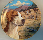 Fox Hunt Collector's Plate Town and Country Dog Series Fox Hound Sy Barlowe — photo 1