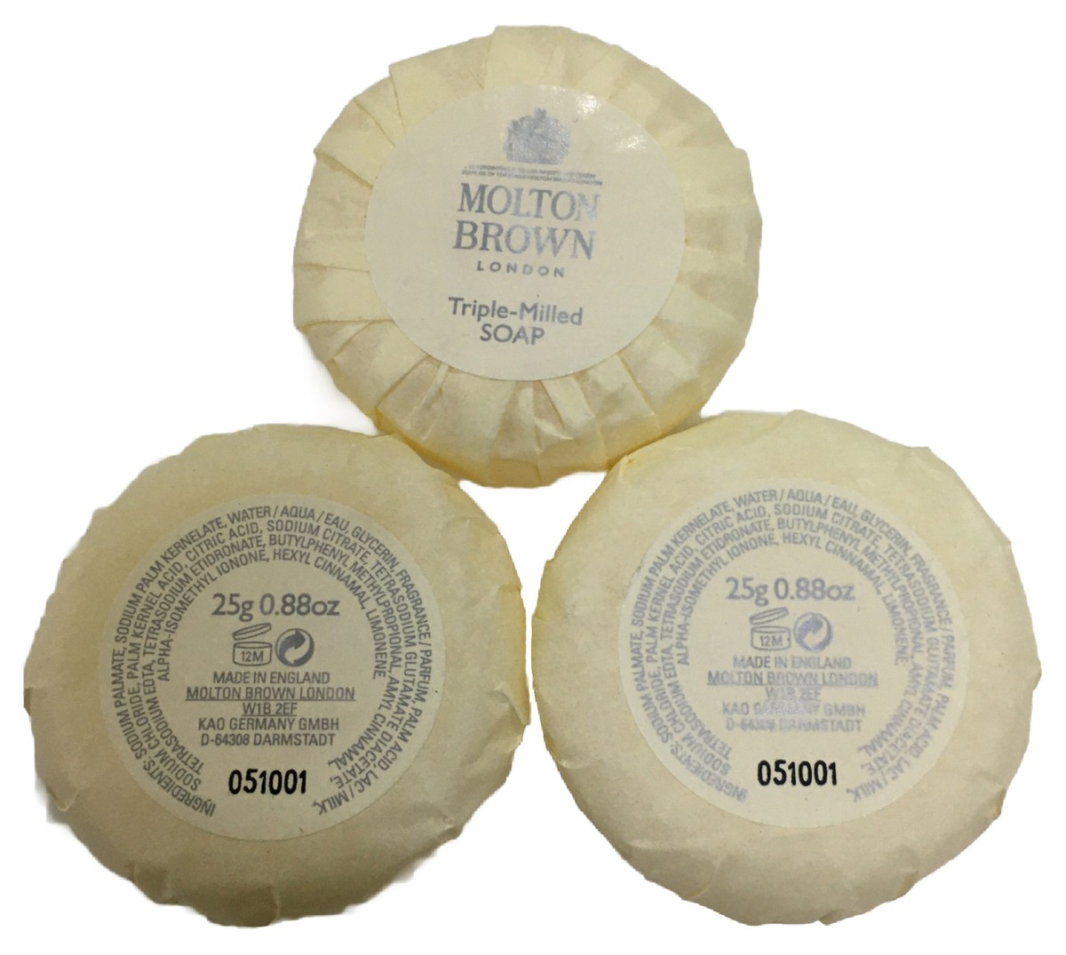 12-Pack Molton Brown Triple Milled Soap Set - 25g Each, Perfect