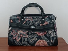 Vintage Jaguar Tapestry Luggage