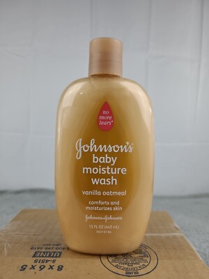 Johnsons Baby Moisture Wash Shampoo Vanilla Oatmeal Hypoallergenic 15 Fl Oz New