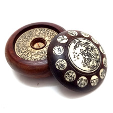 Chinese Feng Shui Compass Antique Wooden Decor Collectible Incomplete Art Piece