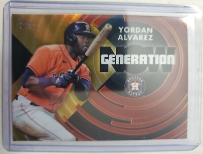 Yordan Alvarez 2022 Topps Series 1 Generation Now Gold Parallel 26/75 Astros 