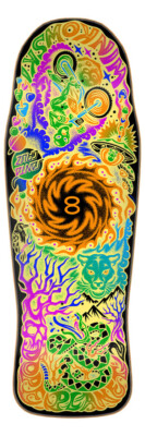 Santa Cruz Erick Winkowski DOPE PLANET TWO Skateboard Deck BLACK