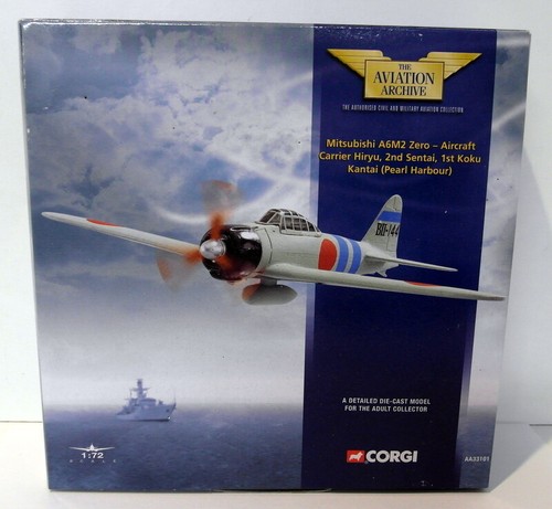 Corgi 1/72 Scale Diecast AA33101 Mitsubishi A6M2 Zero Hiryu Kantai Pearl Harbour - Picture 1 of 4