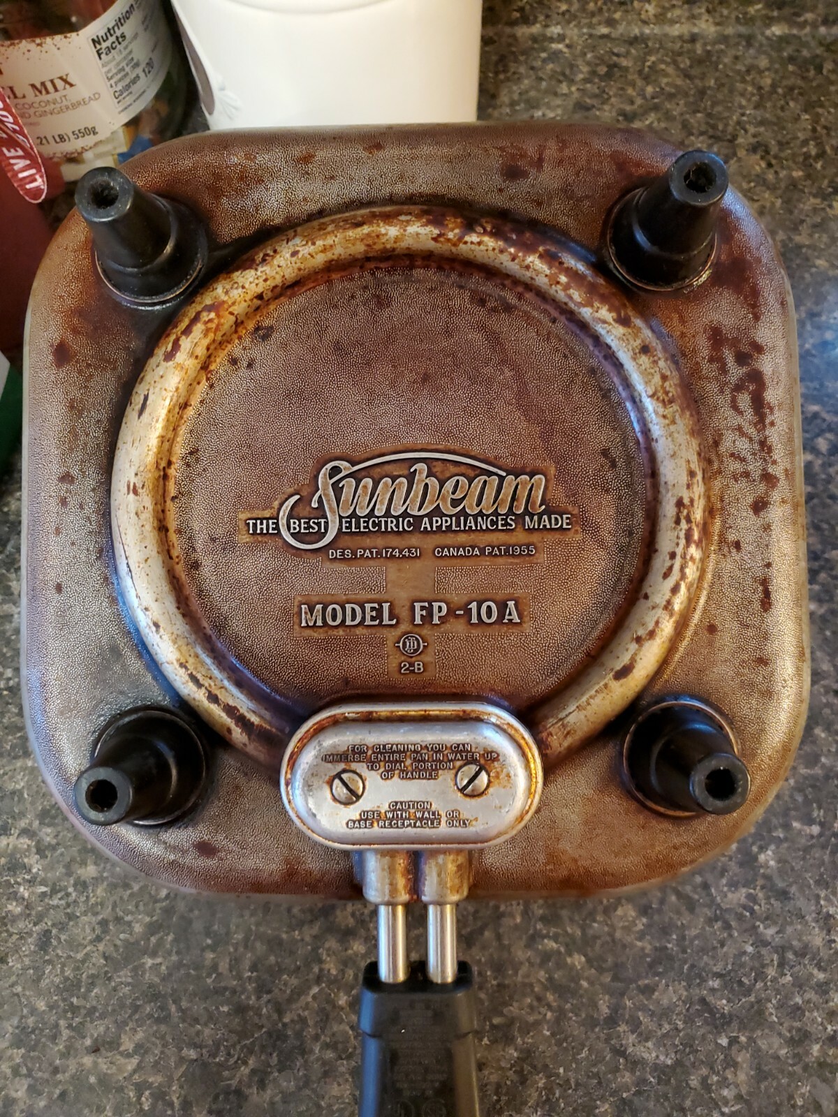 Vintage Sunbeam Electric Skillet Model FP10A USA Tested Working eBay