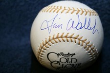 TIM WALLACH SIGNED GOLD GLOVE BASEBALL LOS ANGELES DODGERS MONTREAL EXPOS