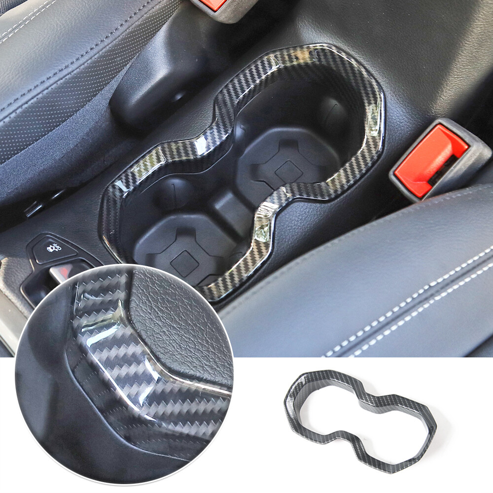 Water Cup Holder Frame Trim for Jeep Renegade 2016-2018 Carbon Fiber Accessories