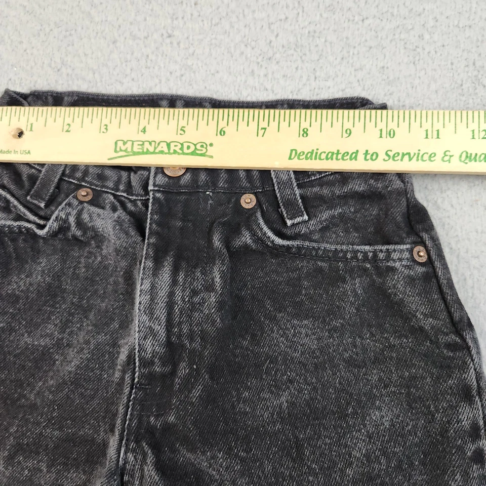 VTG 90s Little Levis Orange Tab Denim Jean Shorts Boys 11 Slim Knee Length Faded - Image 3 of 4