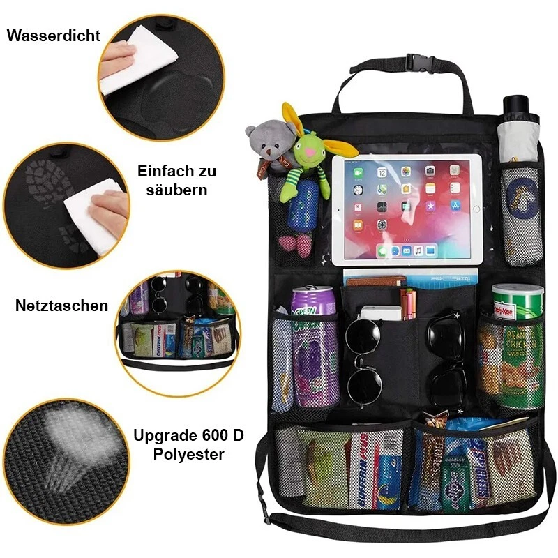 2x Auto Rückenlehnentasche - Organizer Tasche, Auto Organizer Rücksitz, Schutz - Bild 2 von 4