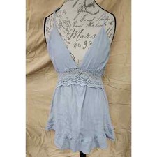 Derek Heart Dress Womens Size Medium Blue Knee Length Casual Spring Summer