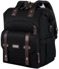 15.6 Inch Laptop Backpack Water-Resistant Bag USB Charging Port RFID Secure