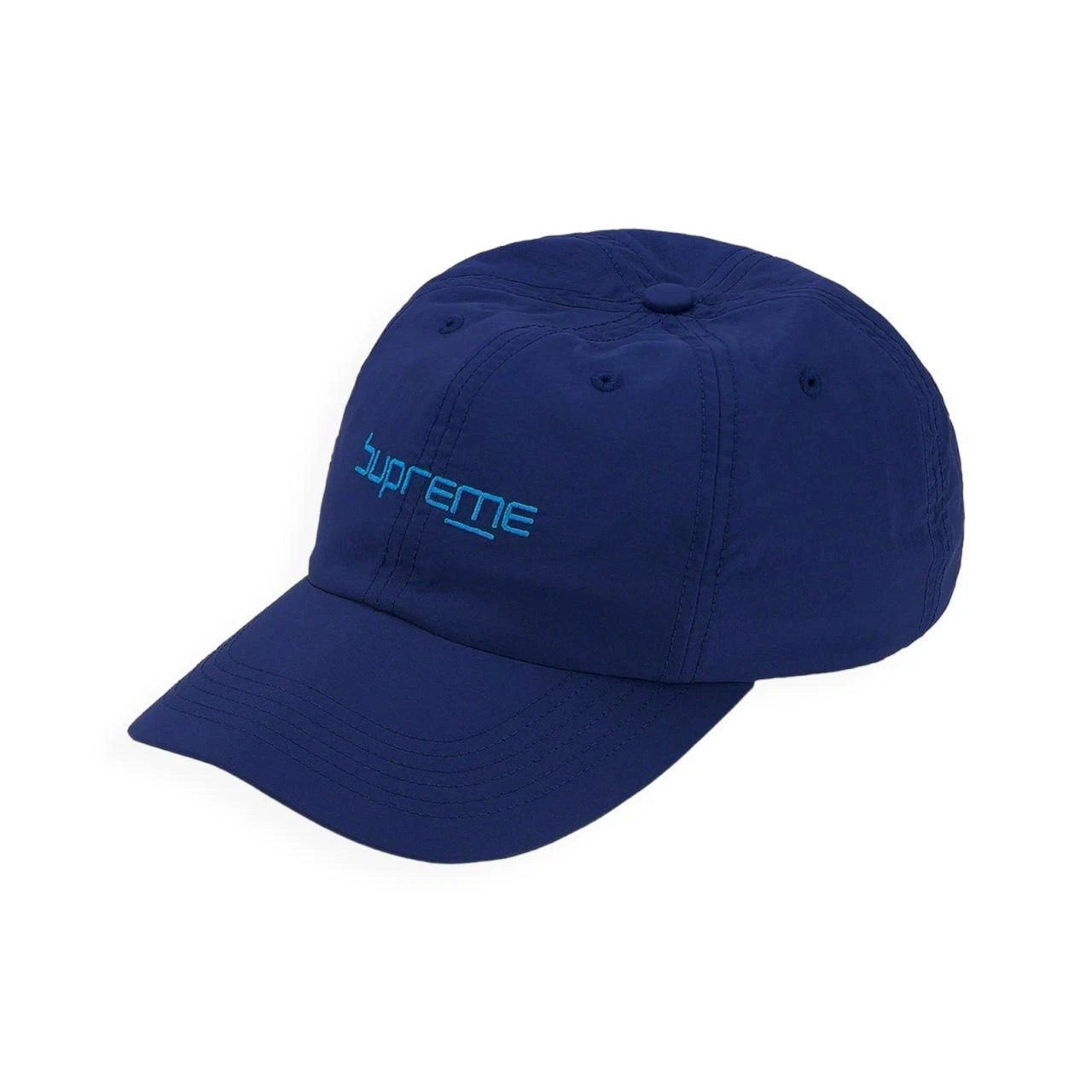 Casquette nylon logo numérique suprême taille unique bleu