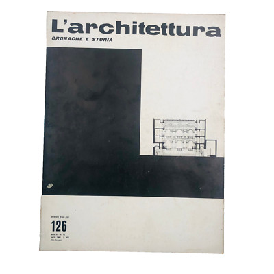 L'architettura cronache storia n. 126 1966 Bruno Zevi Gabetti e D'Isola Torino