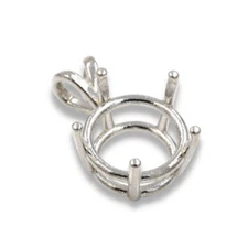 Five Prong Round Wire Pre-notched Pendant Mounting