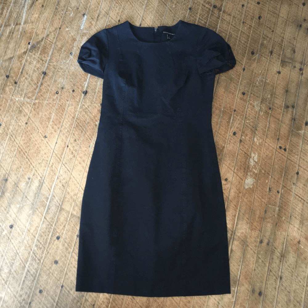 Banana Republic little black dress with cap sleeves
