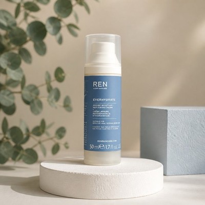 REN Everhydrate Marine Moisture Replenish Cream 48 Hour Protection, 1.7oz / 50ml