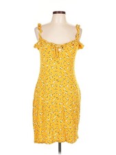 Boohoo Women Yellow Cocktail Dress 12