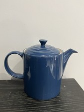 Image of Le Creuset Blue Grand Tea Pot 1.3L - Stoneware - Great Condition