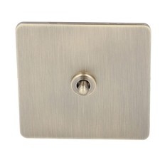 AC250V Toggle Switch 1 Gang 2 Way Power Switch Antique Bronze Texture Stainless?