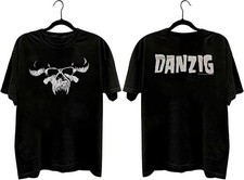Vintage Danzig band black short sleeve 2 sided Unisex T shirt Reprint