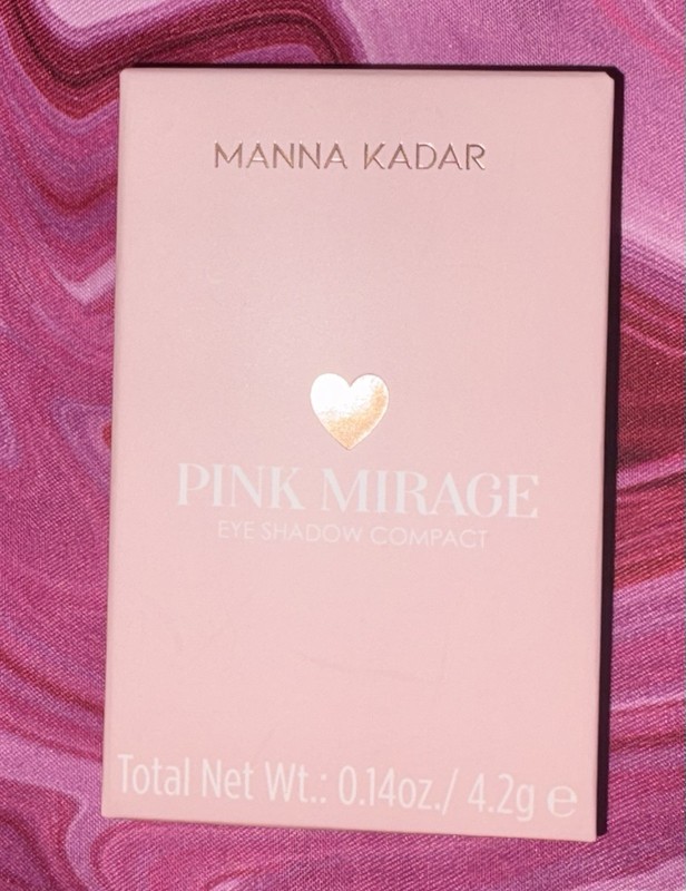 MANNA KADAR COSMETICS Pink Mirage Eyeshadow Compact 0.14 Oz Full Size NIB Sealed