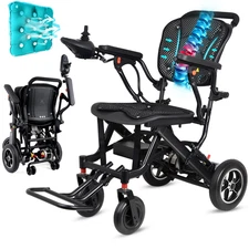 18.5in wide cabin,300lb weight capacity,aviation aluminum alloy power wheelchair