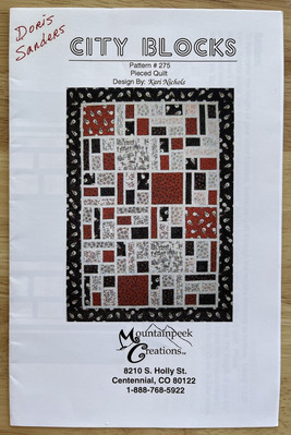 City Blocks #275 Pieced Quilt Designed By Kari Nichols Mountainpeek Creations