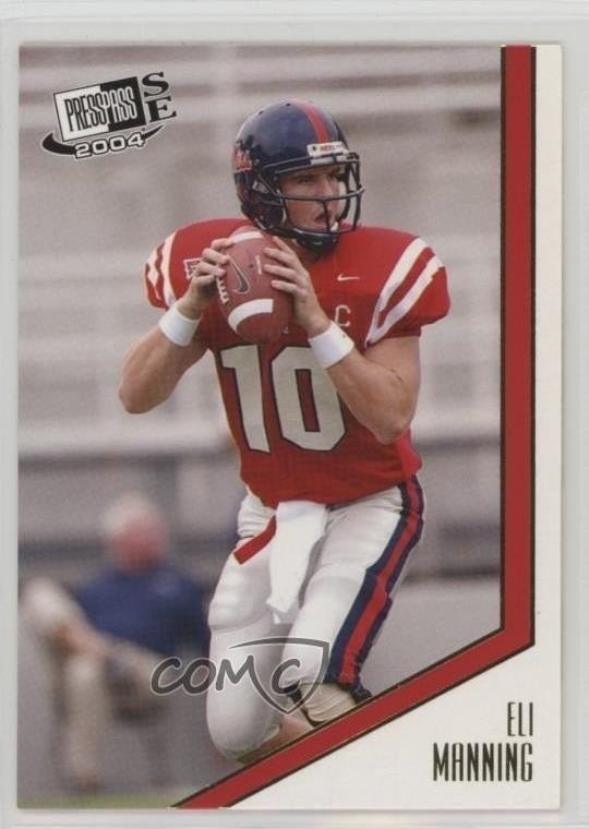 Eli Manning Press Pass Se #40 Base