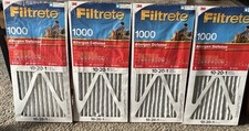 Filtrete 1000 Air Filter Pleated 3M 10x20x1 MERV 11 Allergen Defense Lot of 4