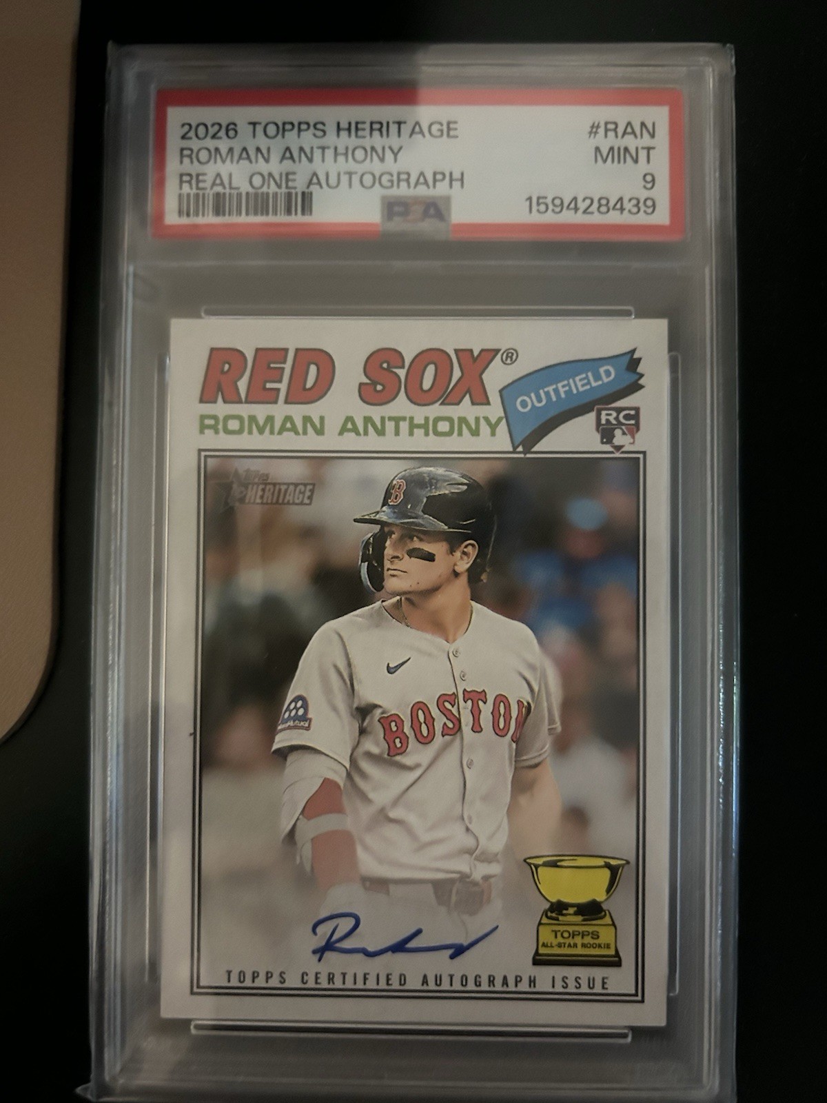 Roman Anthony 2026 Topps Heritage #ROA-RAN Real One Autographs 