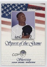 2002 Donruss Studio Spirit of the Game Juan Uribe #SG-24 0s2m
