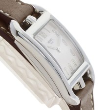HERMES Cape Cod PM Double Tour Etoupe Watches CC1.210 Stainless Steel/Leathe... 6