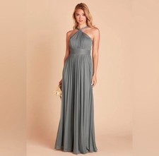 Birdy Grey Kiko Bridesmaid Dress Sea Glass Green Chiffon Maxi Gown Size XXL NWT