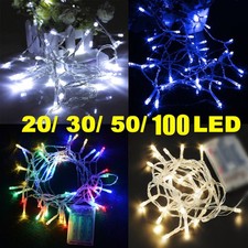 Fairy String Lights 2-10M LED Battery Operated Flashing/Steady on Xmas Wedding