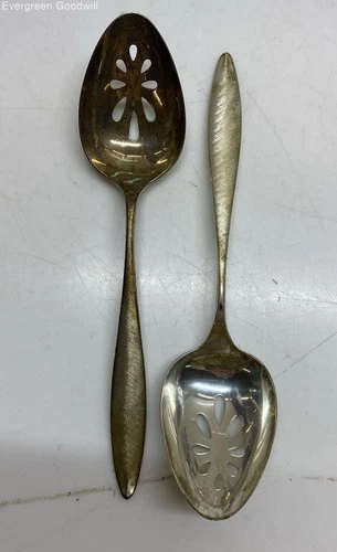 (A) Towle RSVP Sterling Silver Slotted Spoons