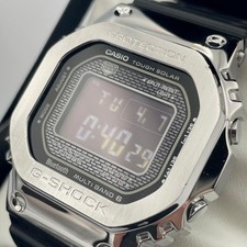G-Shock GMW-B5000-1JF Silver Digital Watch Boxed Used G407