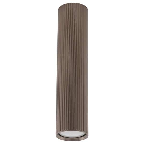 Deckenstrahler KüChe Metall Braun Modern Rillenartig B:5,5 Cm GU10 Aufbau Spot-image