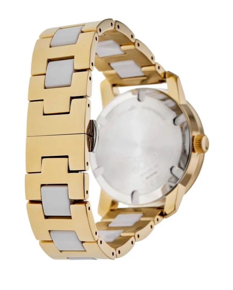 Brand New Movado Bold Women’s Two Tone White Dial Yellow Gold Watch 3600892 - Image 3 of 4