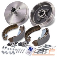 BREMSTROMMELN+BREMSBACKEN+RADBREMSZYLINDER FÜR VW GOLF 3 4 POLO 6N 6N1 VENTO